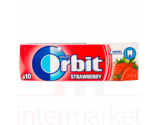 Kramtomoji guma ORBIT braškinė 10vnt.